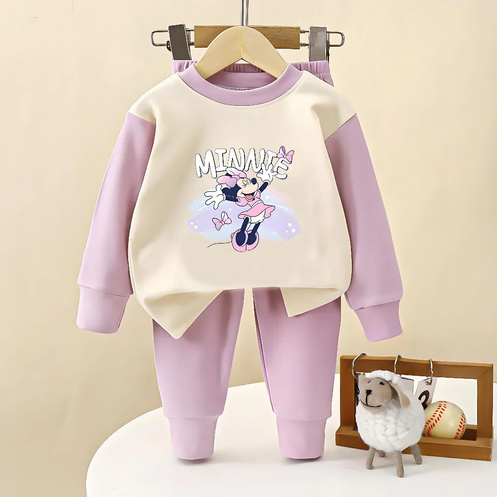 Autumn Long Sleeve Bottom Sleepwear Pajamas Sets