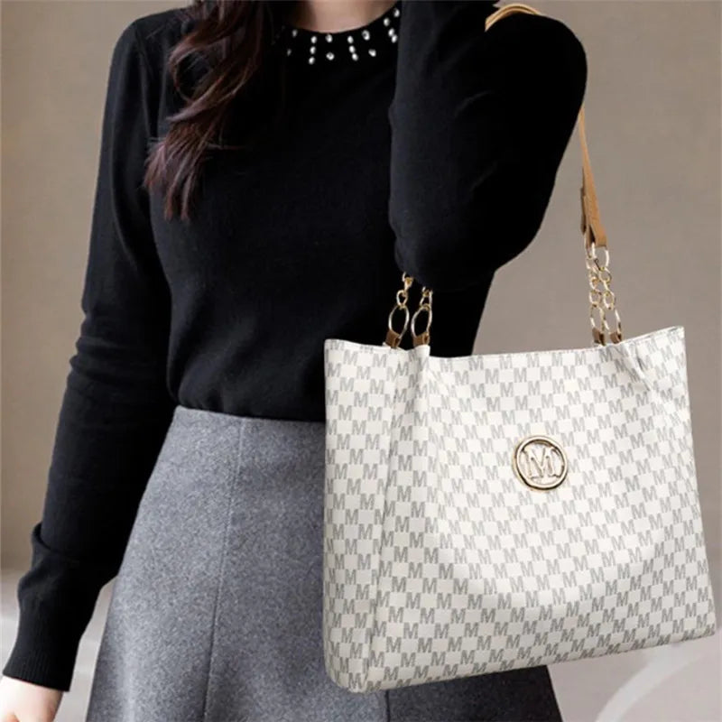 DANA Geometric Leather Letter "M" Bag