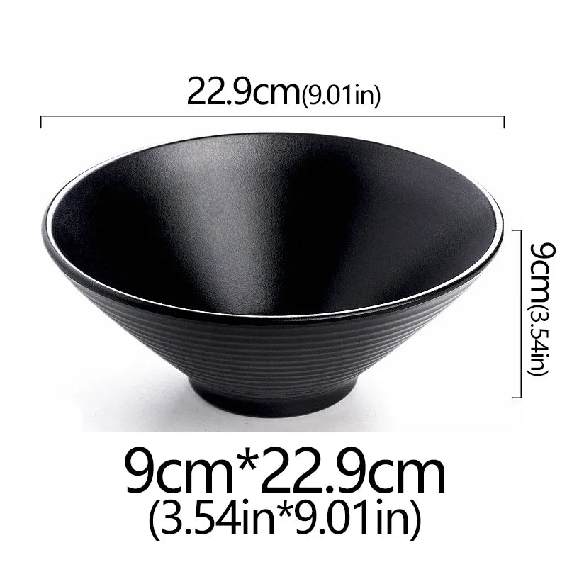 Frosted Melamine Ramen Bowl Imitation Porcelain