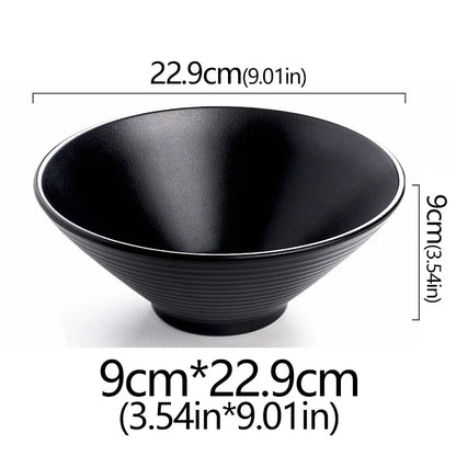 Frosted Melamine Ramen Bowl Imitation Porcelain