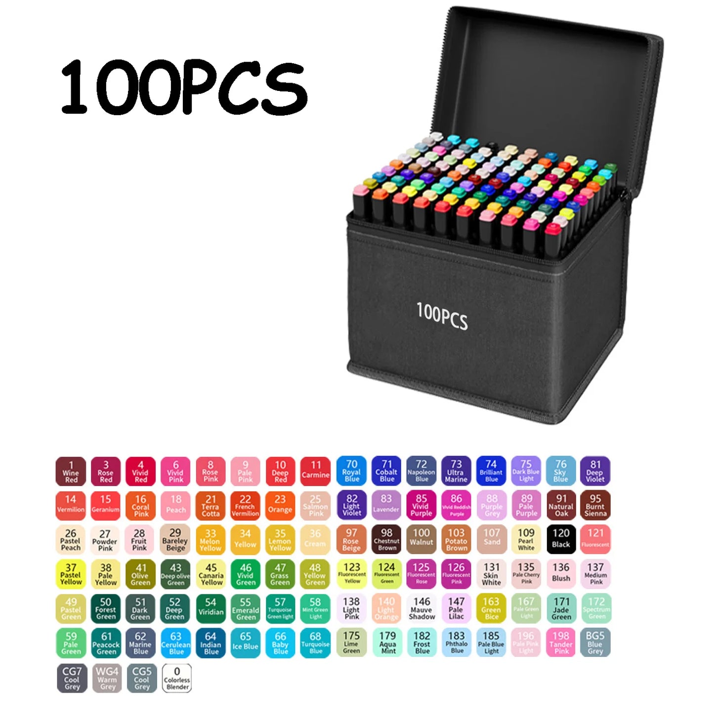 24/48/80/120/168/262 Colors Professional Drawing Markers