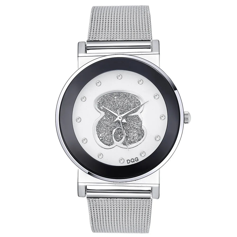 Luxury Bear Diamond Quartz Stretch Creative Watches