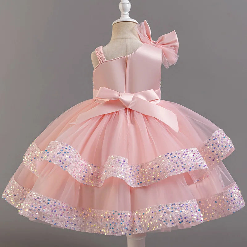 Flower Sequins Short Sleeveless Costume Cosplay