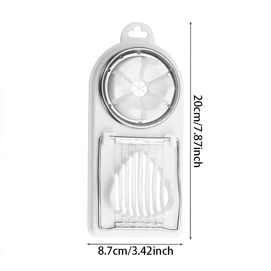 PP Base egg cutter 2-in-1 stainless steel