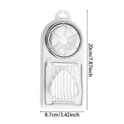 PP Base egg cutter 2-in-1 stainless steel
