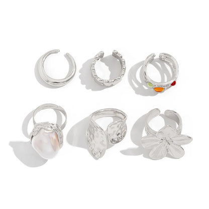 DANA Punk Exaggerated Metal Rings Set