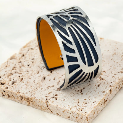 1 set of C-shaped stainless steel gold-plated silver hypoallergenic bracelet