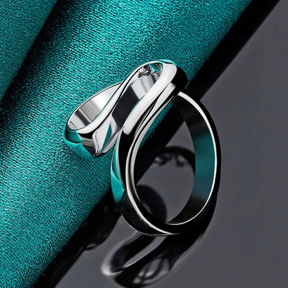 925 Sterling Silver Snake Charm Rings