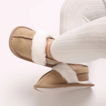 Baby Fluffy Toddler First Step Walker Slippers