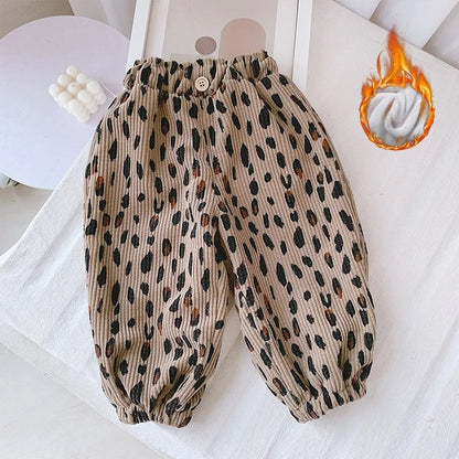 Korean Style Toddler Girls Corduroy Harem Pants