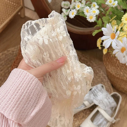 Sexy Lace Flower Ultra-thin Transparent Socks