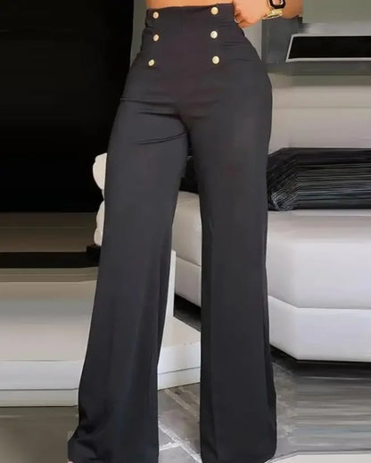 High Waist Wide Leg Bootcut Pants