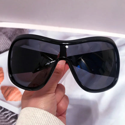 Oversized Y2K square shield sexy Sunglasses