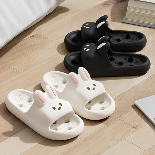 Cartoon Bathroom Cute Leaky Thick Bottom Slippers