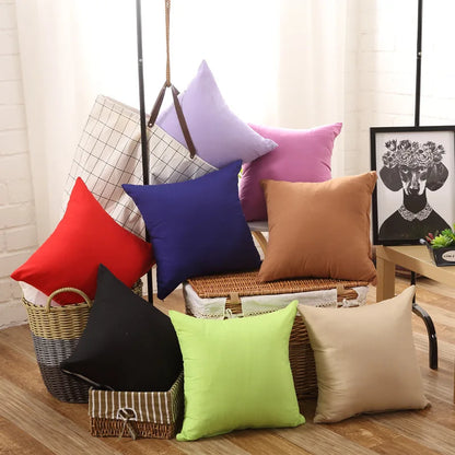 Candy Color Cushion Pillow Case Cover