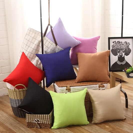 Candy Color Cushion Pillow Case Cover