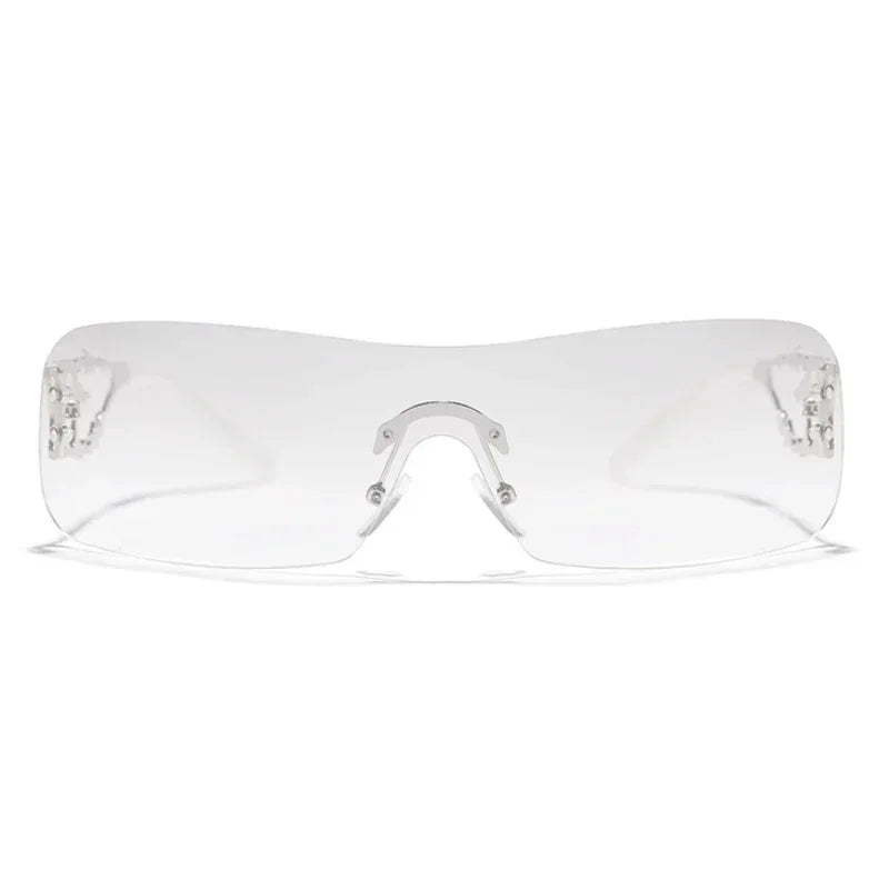 Lovely Rimless Square Sunglasses