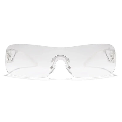 Lovely Rimless Square Sunglasses