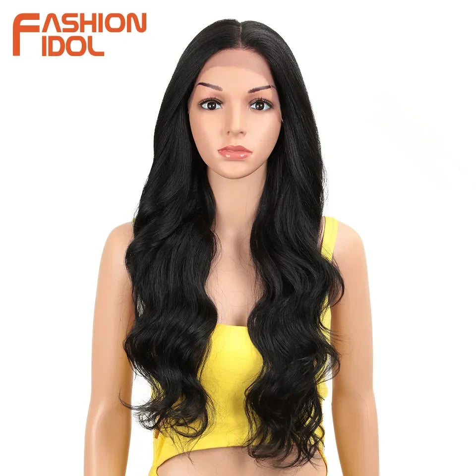 Lace Front Wig Synthetic With Baby Hair Wigs
