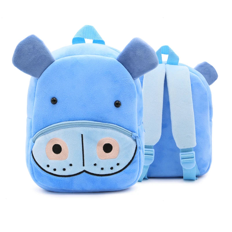 Cartoon cute plush animal backpack school