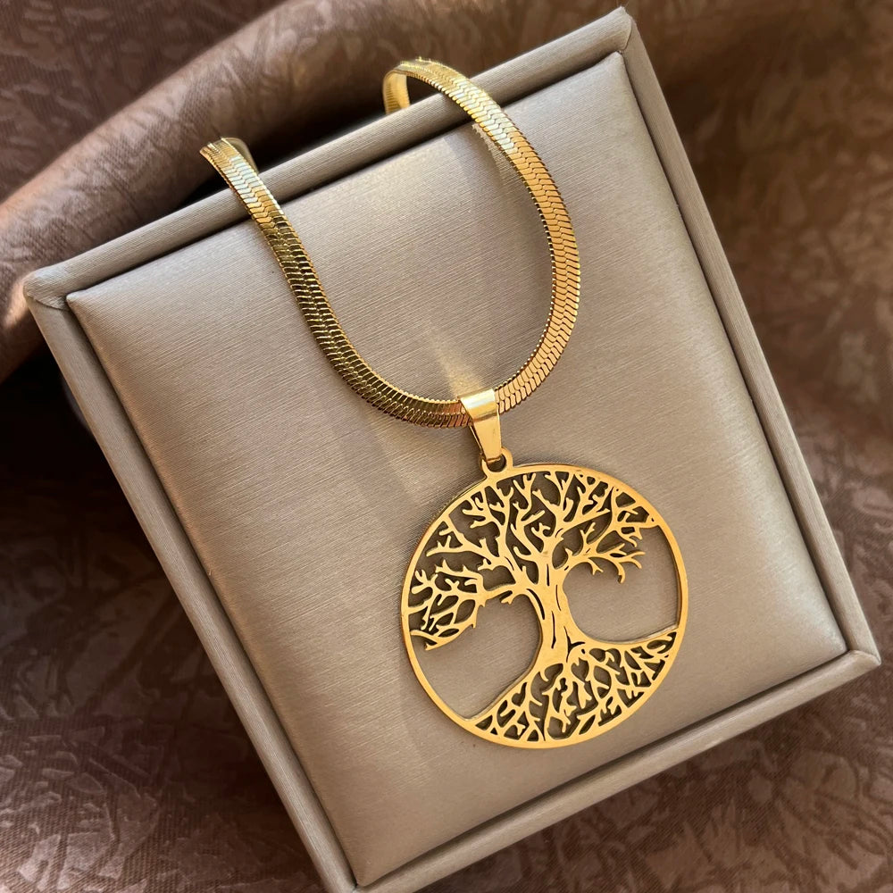 Exaggerated Punk Big Round O Shaped Necklace