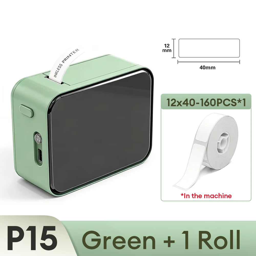 Marklife P15 Thermal Label Printer Mini Handheld Bluetooth Wireless Labeling Machine