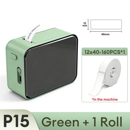 Marklife P15 Thermal Label Printer Mini Handheld Bluetooth Wireless Labeling Machine
