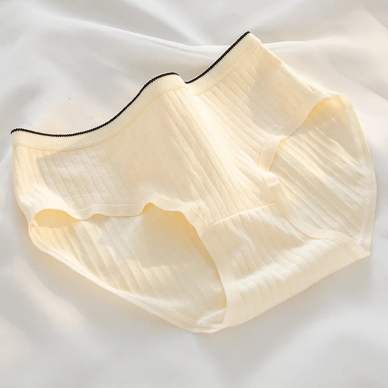 5Pcs/Lot Cotton Sexy Mid-Rise Lingerie