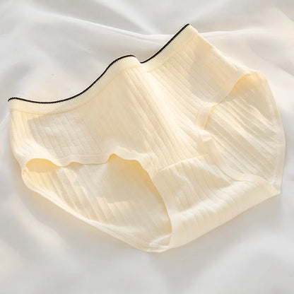 5Pcs/Lot Cotton Sexy Mid-Rise Lingerie