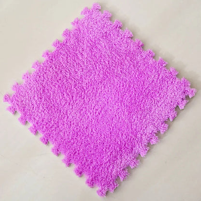 30*30CM Soft Plush Children Kids Rug Play Mat Puzzle Carpet
