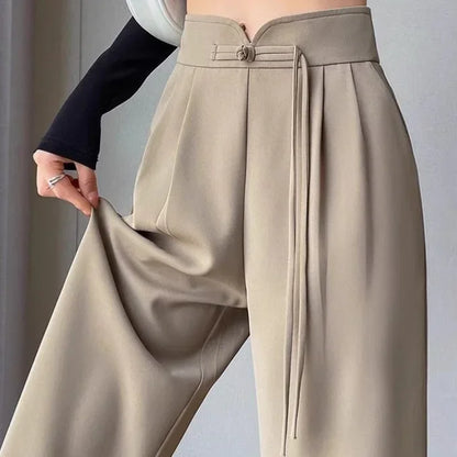 High Waist Casual Wide Leg Pants