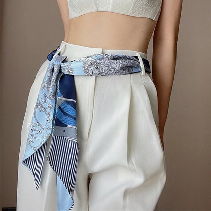 Long Neckerchief Skinny Hair Ribbons Scarf Headbands Neck Scarfs Shawl