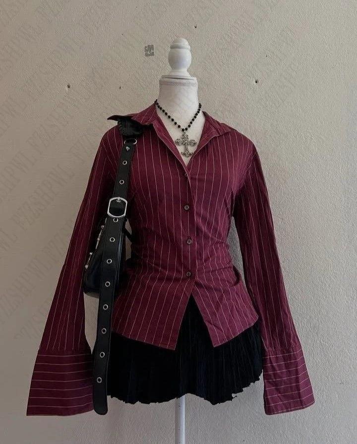 Pleated Tees Sexy Girl Slim Fit Tees Shirt