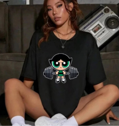 Girls Super Powerful Training Streetwear T-shirt