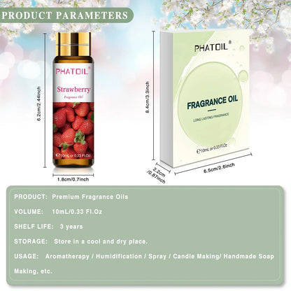 PHATOIL 1/3/9pcs 10ml Sweet Fruit Fragrance Oil