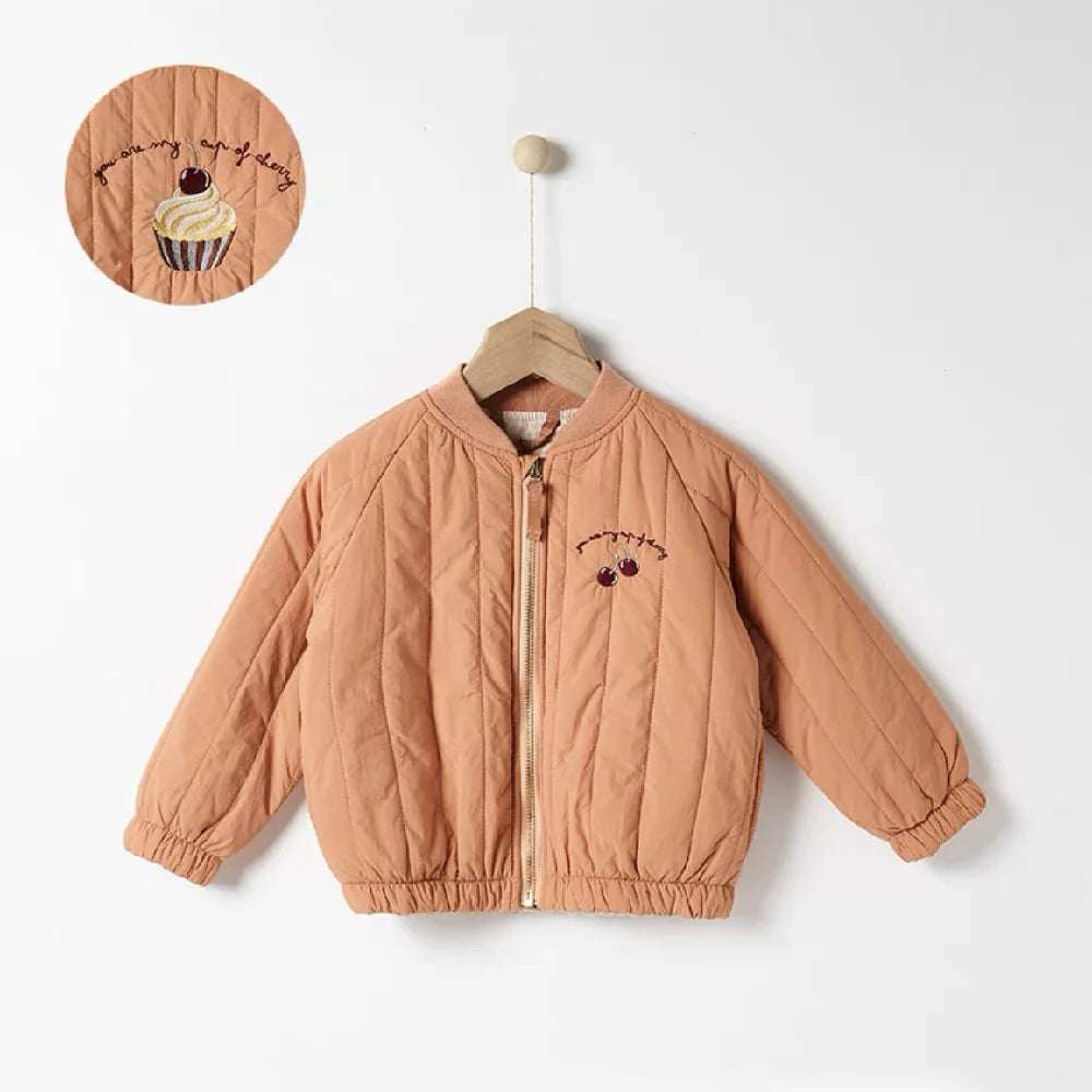 1-6Y Spring Thickened Cotton Baby Warm Coat Toddler Jacket