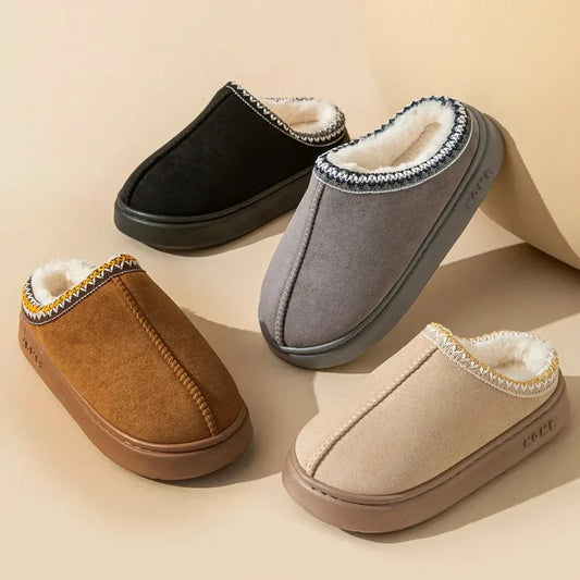 Winter Soft Platform Slippers