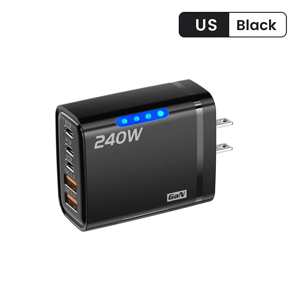 5 in 1 USB C GaN Desktop Charger Fast Charge