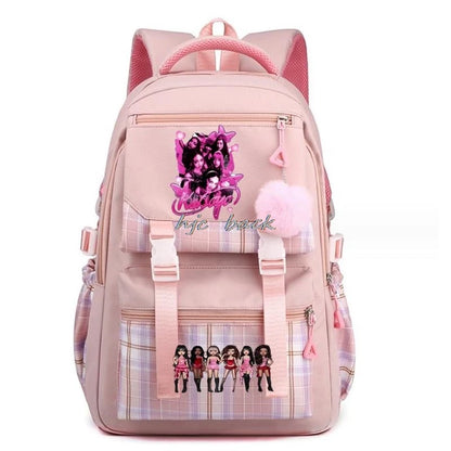 Katseye Funny Print Mochila Book Bags