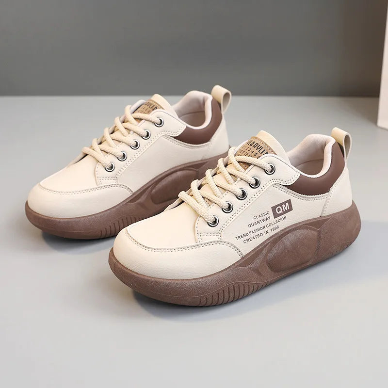 Thick Sole Elevated Casual Board Sneakers