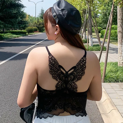 1pcs Lace Strap Vests Sexy Tank Top Girl Large Size Sleeveless Top
