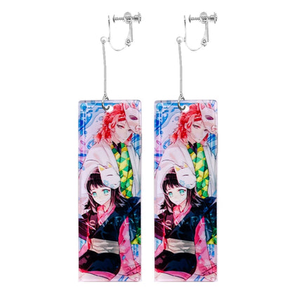 Acrylic Demon Drop Long Earrings