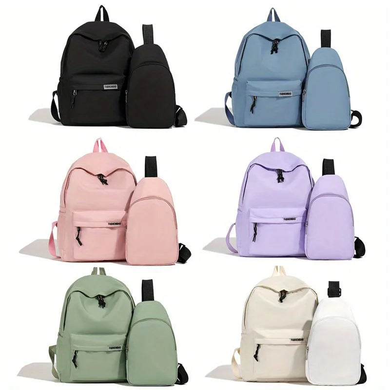 Back to school Nylon Casual Schoolbag Set