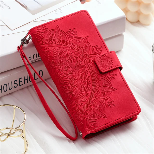 Leather Flip Case For Samsung Galaxy Phone Bag