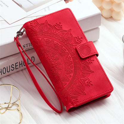 Leather Flip Case For Samsung Galaxy Phone Bag