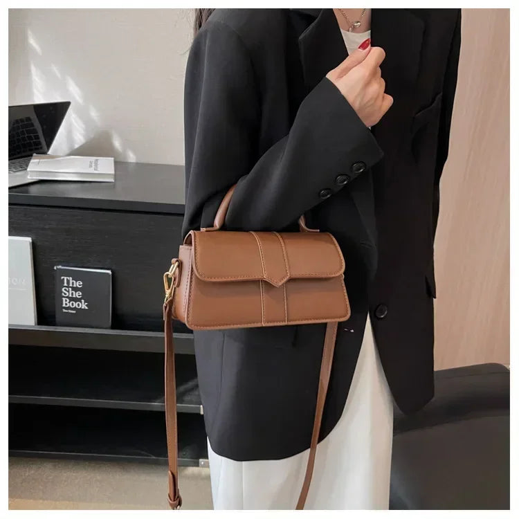 Leather Square Satchel Bags