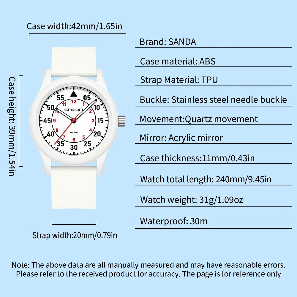 Luxury Quartz Elegant  Luminous Waterproof 30M Wristwatch