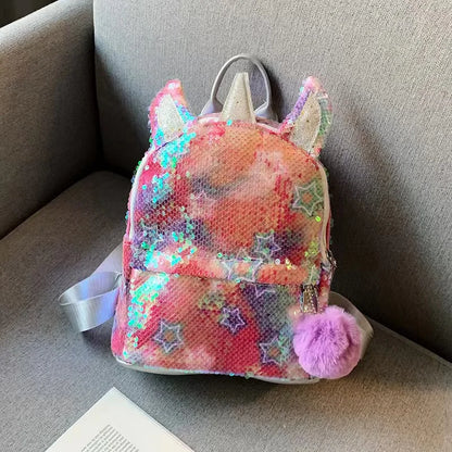 Cartoon School Book Bag Cute 3D Fur Backpacks