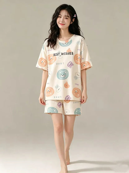 Short Summer Pajamas Sleep Lounge Pajamas Sets