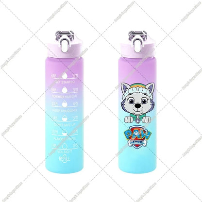 750ML PAW Patrols Gradient Color Water Cup Cartoon Print Drinking Bottle